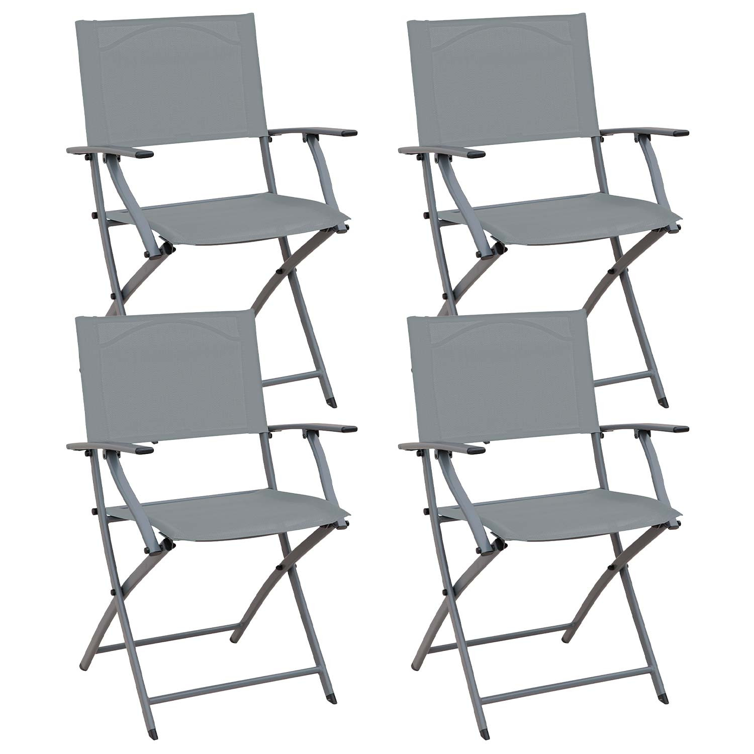 Pack 4 Cadeiras rebatíveis Ada com braços 49x54x84cm 7house Mesas e cadeiras rebatíveis 6